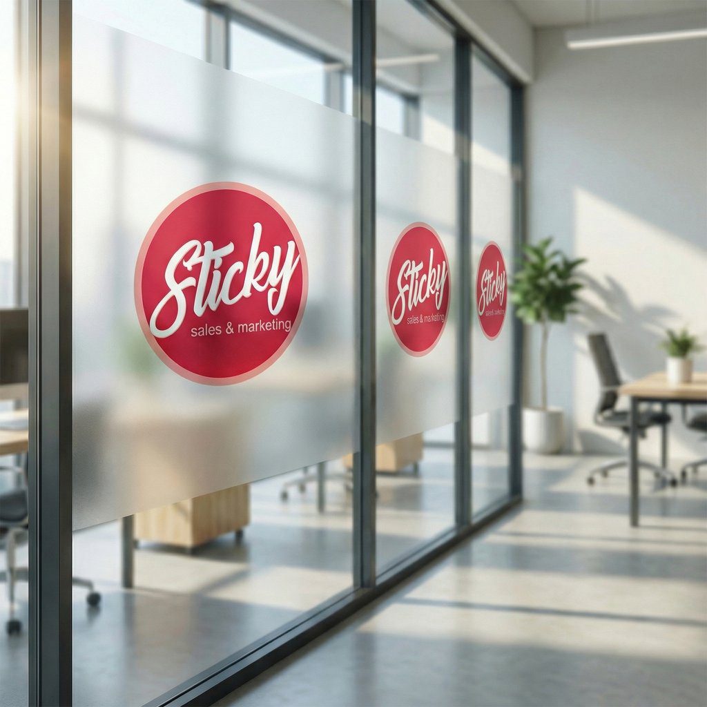 Sandblast Vinyl Window Stickers